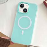 For iPhone 14 Skin Feel MagSafe Magnetic PC Hybrid TPU Phone Case(Mint Green)