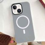 For iPhone 14 Plus Skin Feel MagSafe Magnetic PC Hybrid TPU Phone Case(Black)