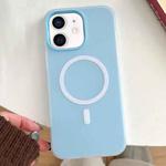 For iPhone 12 Skin Feel MagSafe Magnetic PC Hybrid TPU Phone Case(Blue)
