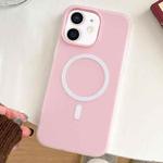 For iPhone 11 Skin Feel MagSafe Magnetic PC Hybrid TPU Phone Case(Light Pink)
