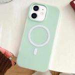 For iPhone 11 Skin Feel MagSafe Magnetic PC Hybrid TPU Phone Case(Light Cyan)