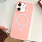 For iPhone 11 Skin Feel MagSafe Magnetic PC Hybrid TPU Phone Case(Pink)