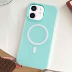For iPhone 11 Skin Feel MagSafe Magnetic PC Hybrid TPU Phone Case(Mint Green)