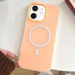 For iPhone 11 Skin Feel MagSafe Magnetic PC Hybrid TPU Phone Case(Orange)