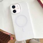 For iPhone 11 Skin Feel MagSafe Magnetic PC Hybrid TPU Phone Case(White)