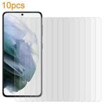 For Samsung Galaxy S21 5G 10pcs xDfind 0.18mm 9H 2.5D High Aluminum Tempered Glass Film, Support Fingerprint Unlocking