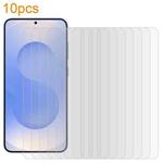 For Samsung Galaxy S25 5G 10pcs xDfind 0.18mm 9H 2.5D High Aluminum Tempered Glass Film, Support Fingerprint Unlocking
