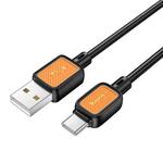 hoco X108 Benefit 1m 60W Silicone 3A Fast Charging Data Cable, Interface:USB to Type-C(Black)