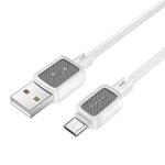 hoco X108 Benefit 1m Silicone Fast Charging Data Cable, Interface:USB to Micro(White)