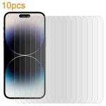 For iPhone 14 Pro Max 10pcs xDfind 0.26mm 9H 2.5D Middle Aluminum Tempered Glass Film