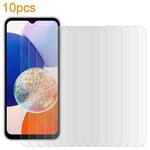For Samsung Galaxy A14 4G / 5G / M14 10pcs xDfind 0.26mm 9H 2.5D Middle Aluminum Tempered Glass Film