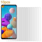 For Samsung Galaxy A21s 10pcs xDfind 0.26mm 9H 2.5D Middle Aluminum Tempered Glass Film