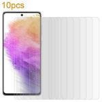 For Samsung Galaxy A73 4G 10pcs xDfind 0.26mm 9H 2.5D Middle Aluminum Tempered Glass Film