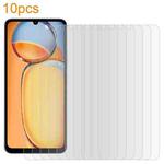 For Redmi 13C 4G / 5G 10pcs xDfind 0.26mm 9H 2.5D Middle Aluminum Tempered Glass Film