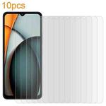 For Xiaomi Poco C61 / Redmi A3 10pcs xDfind 0.26mm 9H 2.5D Middle Aluminum Tempered Glass Film