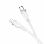 hoco X109 Energy 1m PD Silicone Fast Charging Data Cable, Interface:PD to 8 Pin(White)