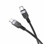 hoco X109 Energy 1m PD Silicone Fast Charging Data Cable, Interface:Type-C to Type-C(Black)
