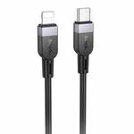 hoco X109 Energy 2m 60W Silicone Fast Charging Data Cable, Interface:PD to 8 Pin(Black)