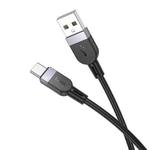 hoco X109 Energy 1m Silicone Fast Charging Data Cable, Interface:USB to Type-C(Black)