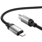 hoco X117 1m Star PD 27W Fast Charging Data Cable, Interface:PD to 8 Pin(Black)