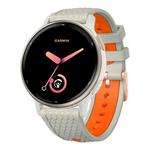 20mm Fish Scale Texture Two Color Silicone Watch Band(Sand Orange)