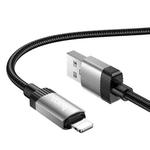 hoco X117 1m Star Fast Charging Data Cable, Interface:USB to 8 Pin(Black)