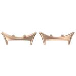 For vivo Watch 5 / iQOO Watch 5 One Pair Metal Head Adapter Watch Band Connector(Rose Gold)