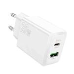hoco N69 PD20W+QC3.0 Dual Port Charger, Specification:EU Plug(White)