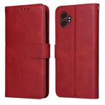 For Samsung Galaxy XCover7 Pro Classic Calf Texture Flip Leather Phone Case(Red)
