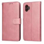 For Samsung Galaxy XCover7 Pro Classic Calf Texture Flip Leather Phone Case(Rose Gold)