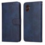 For Samsung Galaxy XCover7 Pro Classic Calf Texture Flip Leather Phone Case(Blue)
