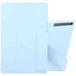 For Samsung Galaxy Tab S8 / S7 Fixed Buckle Magnetic Deformation Leather Tablet Case(Ice Blue)