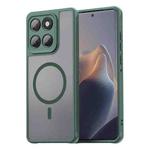 For Motorola Edge 60 Fan Dun Series TPU Hybrid PC Frosted Magsafe Phone Case(Green)