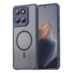 For Motorola Edge 60 Fusion Fan Dun Series TPU Hybrid PC Frosted Magsafe Phone Case(Blue)