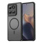 For Motorola Edge 60 Pro Fan Dun Series TPU Hybrid PC Frosted Magsafe Phone Case(Black)