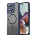For Motorola Moto G66j 5G Fan Dun Series TPU Hybrid PC Frosted Magsafe Phone Case(Blue)