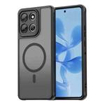For Motorola Moto G100 Pro 5G Fan Dun Series TPU Hybrid PC Frosted Magsafe Phone Case(Black)