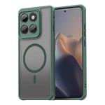 For Motorola Edge 5G 2025 Fan Dun Series TPU Hybrid PC Frosted Magsafe Phone Case(Green)