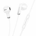 Borofone BM89 Surpass Universal 3.5mm Wired Earphones with Microphone, Length: 1.2m(White)