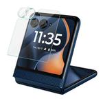 For Motorola Razr 60 1 Sets imak Lens Film + Glass Rear Screen Sticker