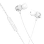 Borofone BM93 Platino Universal 3.5mm Wired Earphones with Microphone, Length: 1.2m(Silver)