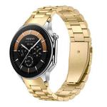 For OPPO Watch X2 / X xDfind Three Beads Quick Release Metal Watch Band(Gold)