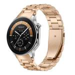For OPPO Watch X2 / X xDfind Three Beads Quick Release Metal Watch Band(Rose Gold)