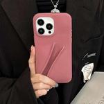 For iPhone 14 Pro Max Lipstick Silicone 3D Phone Case(Pig Liver Red)