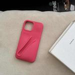 For iPhone 11 Lipstick Silicone 3D Phone Case(Red)