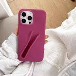 For iPhone 11 Lipstick Silicone 3D Phone Case(Raspberry)