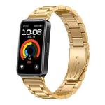 For Huawei Band 10 / 9 / 8 NFC xDfind Three Beads Quick Release Metal Watch Band(Gold)