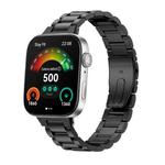 For Huawei Watch Fit3 / Fit4 / Fit4 Pro xDfind Three Beads Quick Release Metal Watch Band(Black)