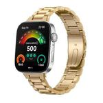 For Huawei Watch Fit3 / Fit4 / Fit4 Pro xDfind Three Beads Quick Release Metal Watch Band(Gold)