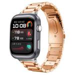 For Huawei Watch D2 xDfind Three Beads Quick Release Metal Watch Band(Rose Gold)
